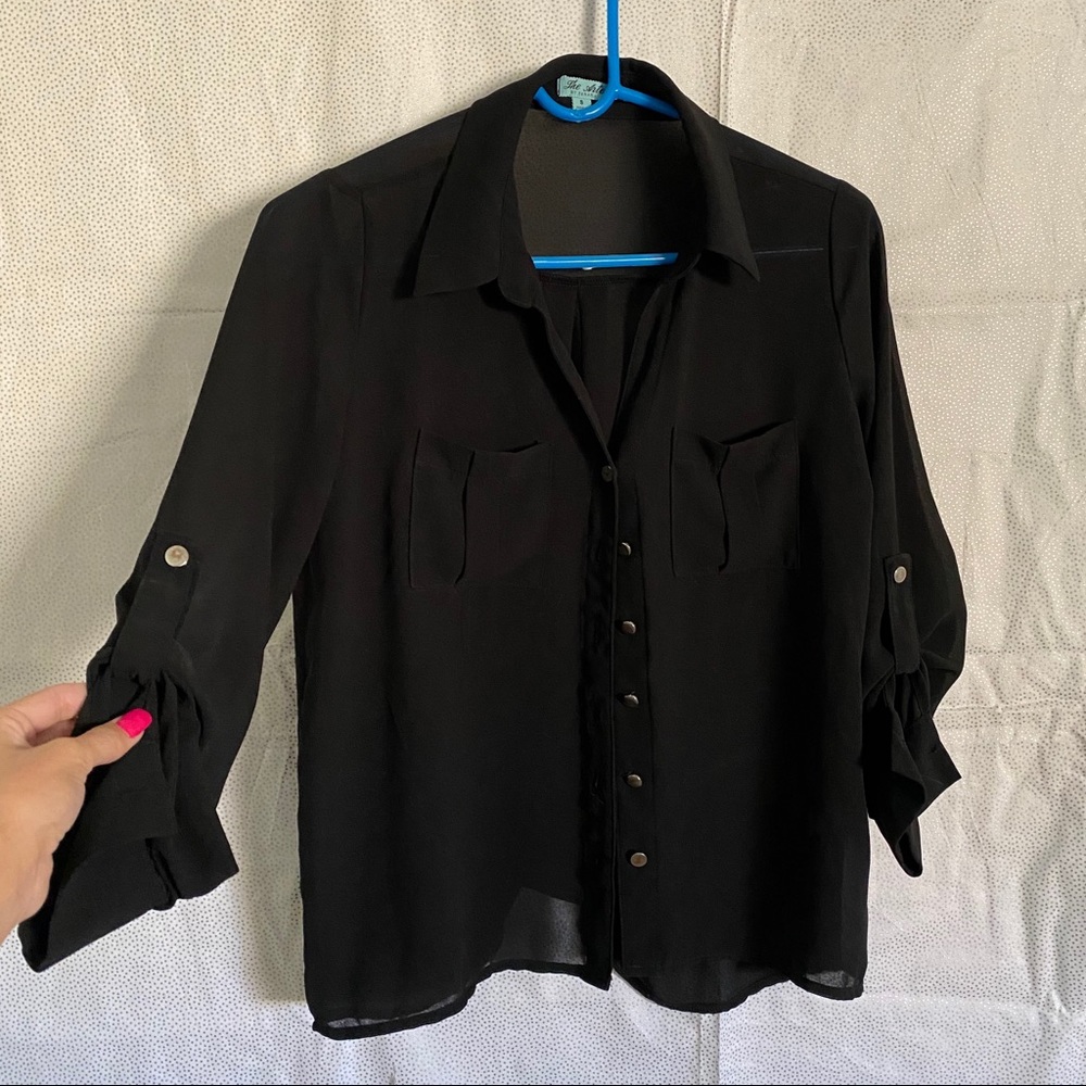 Sheer Button Up